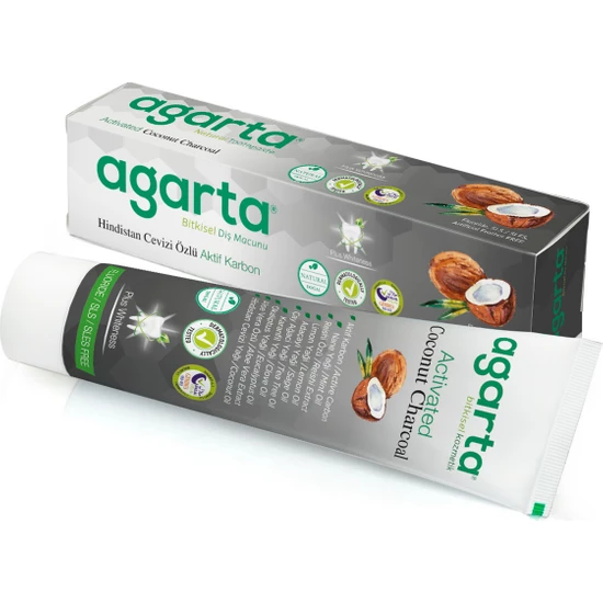Agarta Doğal Aktif Karbonlu Diş Macunu 100 ml