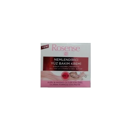 Rosense Nemlendirici Yüz Bakım Kremi Kuru&Hassas Ciltler 50Ml